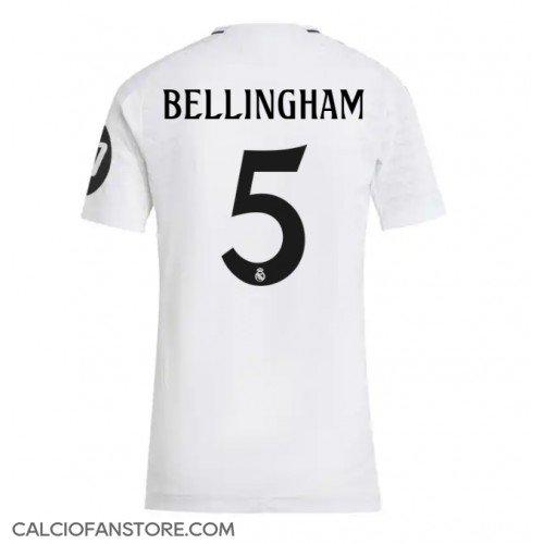 Maglia Calcio Real Madrid Jude Bellingham #5 Prima Divisa Donna 2024-25 Manica Corta